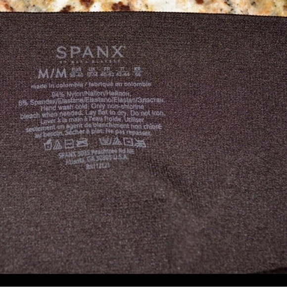 Spanx look at me now seamless Croc brown/black Shapewear leggings, sz M - Picture 4 of 4